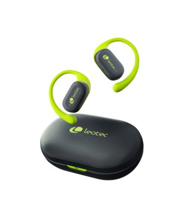 Leotec Open Air Zenith Sport Auriculares Bluetooth 5.4 - Estuche de Carga - 30h Autonomia - Color Verde
