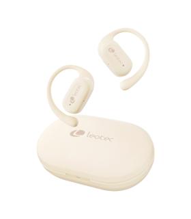 Leotec Open Air Zenith Sport Auriculares Bluetooth 5.4 - Estuche de Carga - 30h Autonomia - Color Blanco
