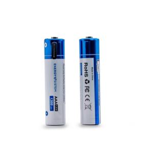 Energy Sistem Charge Pro C Pack de 2 Pilas Recargables USB-C - 1100mWh - 740mAh - AAA - 1.5V - Carga Por USB-C