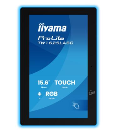 IIYAMA 15,6" RGB LED-LIGHTBAR PANEL-PC ANDROID 14+GMS, SOC OCTA-CORE RK3576 4GB, 32GB, 10-POINTS TOUCH, 1920X1080, IPS , SPEAKER