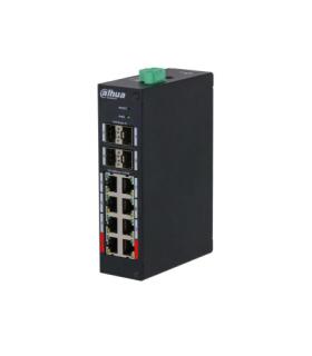 (DH-HS4412-8ET-96) DAHUA SWITCH INDUSTRIAL MANAGED 8 PUERTOS POE 10/100 MBPS + 4 SFP 1000 MBPS UPLINK