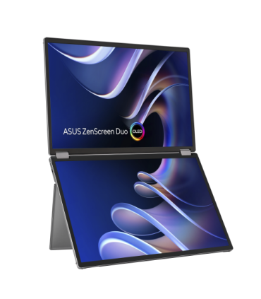 ASUS ZenScreen Duo OLED MQ149CD pantalla para PC 35,6 cm (14") 1920 x 1200 Pixeles WUXGA Plata