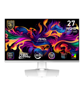 MSI MAG 272QPW QD-OLED X28 pantalla para PC 67,3 cm (26.5") 2560 x 1440 Pixeles Wide Quad HD Blanco