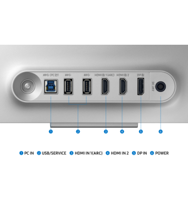 Samsung G80SD pantalla para PC 81,3 cm (32") 3840 x 2160 Pixeles 4K Ultra HD OLED Plata