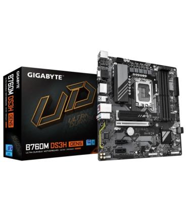 Gigabyte B760 DS3H Gen5 Placa Base Intel 1700 4x DDR5 VGA, HDMI, DisplayPort - MicroATX