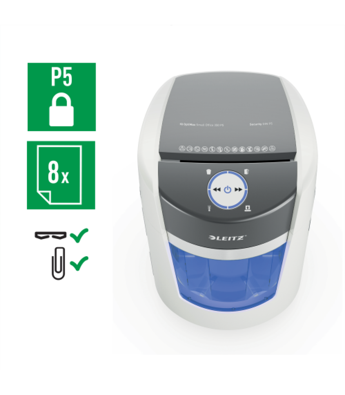 DESTRUCTORA OPTIMAX SMALL OFFICE 350 P5 LEITZ 83590000