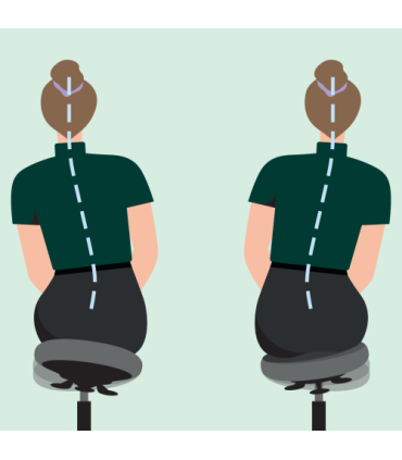 TABURETE LEITZ ERGO ACTIVE CON RUEDAS, NEGRO KENSINGTON 65770095