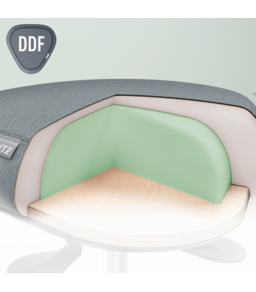 TABURETE LEITZ ERGO ACTIVE CON RUEDAS, NEGRO KENSINGTON 65770095