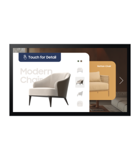 Samsung QM32C-T Pantalla plana para señalización digital 81,3 cm (32") LCD Wifi 400 cd / m² Full HD Negro Pantalla táctil Tizen.