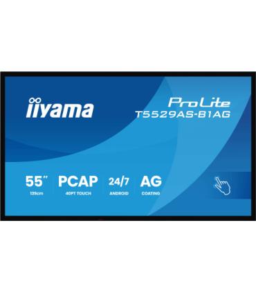 MONITOR IIYAMA 55" ALL-IN-ONE INTERACTIVE DISPLAY/ ANDROID 14 OS/ 3840X2160, 4K UHD PANEL, 2XHDMI + USB-C (DP-ALT), 450CD/M², US