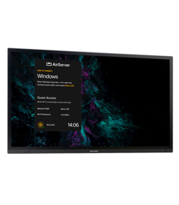 Sharp PN-LA862 Panel plano interactivo 2,18 m (86") LCD 500 cd / m² 4K Ultra HD Negro Pantalla táctil 24/7