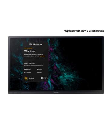 Sharp PN-LA652 Panel plano interactivo 165,1 cm (65") LCD 450 cd / m² 4K Ultra HD Negro Pantalla táctil