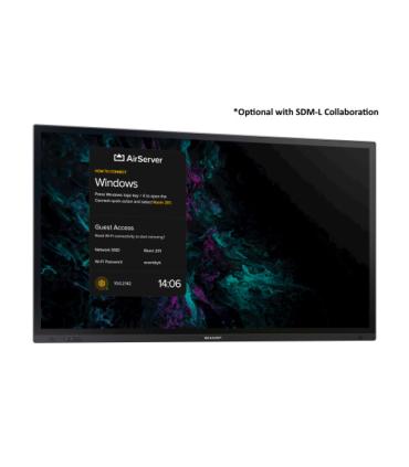 Sharp PN-LA652 Panel plano interactivo 165,1 cm (65") LCD 450 cd / m² 4K Ultra HD Negro Pantalla táctil