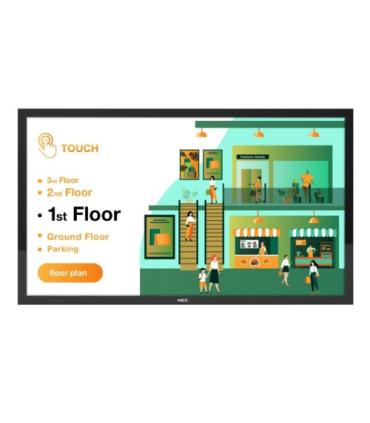 NEC MultiSync M431 Pantalla plana para señalización digital 109,2 cm (43") LCD 500 cd / m² 4K Ultra HD Negro Pantalla táctil