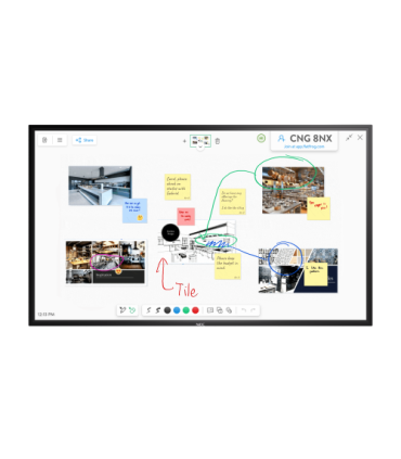 NEC MultiSync M861 IGB Pantalla plana para señalización digital 2,18 m (86") LCD 500 cd / m² 4K Ultra HD Negro Pantalla táctil..