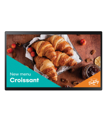 Samsung QB24C-T Pantalla plana para señalización digital 61 cm (24") LED Wifi 250 cd / m² Full HD Negro Pantalla táctil Procesad