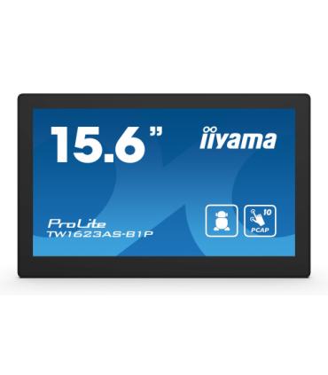 iiyama TW1623AS-B1P pantalla de señalización Panel plano interactivo 39,6 cm (15.6") Wifi 450 cd / m² Double Full HD Negro Panta