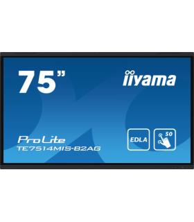 iiyama PROLITE TE7514MIS-B2AG Pantalla plana para señalización digital 190,5 cm (75") LCD Wifi 435 cd / m² 4K Ultra HD Negro Pan