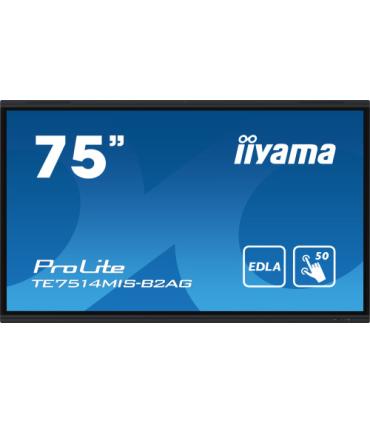 iiyama PROLITE TE7514MIS-B2AG Pantalla plana para señalización digital 190,5 cm (75") LCD Wifi 435 cd / m² 4K Ultra HD Negro Pan