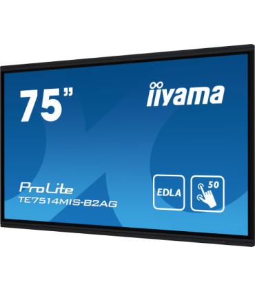 iiyama PROLITE TE7514MIS-B2AG Pantalla plana para señalización digital 190,5 cm (75") LCD Wifi 435 cd / m² 4K Ultra HD Negro Pan