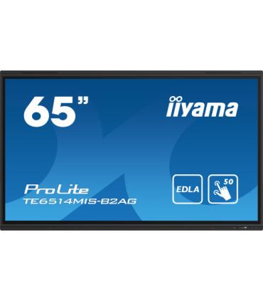 iiyama PROLITE TE6514MIS-B2AG Pantalla plana para señalización digital 165,1 cm (65") LCD Wifi 435 cd / m² 4K Ultra HD Negro Pan