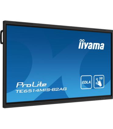 iiyama PROLITE TE6514MIS-B2AG Pantalla plana para señalización digital 165,1 cm (65") LCD Wifi 435 cd / m² 4K Ultra HD Negro Pan