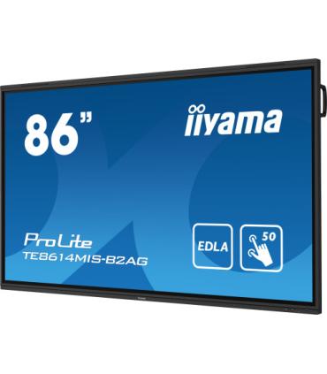 MONITOR INTERACTIVO IIYAMA 86" IIWARE12E, ANDROID 13, 50P, IR,3840X2160,UHD VA, MSD,MM 2X 8W+2X 18W FRONT+UP,MICRO 8X, HDMI 4X..