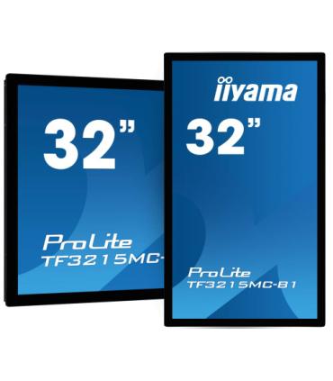 iiyama ProLite TF3215MC-B2 pantalla para PC 80 cm (31.5") 1920 x 1080 Pixeles Full HD LED Pantalla táctil Quiosco Negro