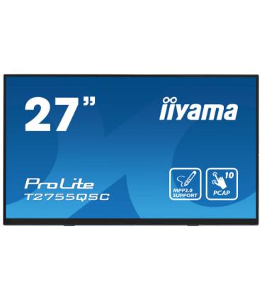 MONITOR IIYAMA 27" IPS BONDED PCAP 10P TOUCH, MPP2.0 (ACTIVE STYLUS) SUPPORTED, 2560X1440, FLAT BEZEL FREE GLASS FRONT, HDMI, DI