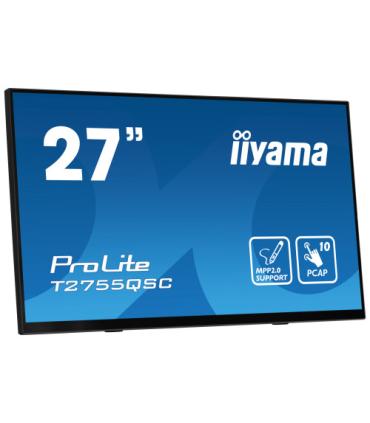 MONITOR IIYAMA 27" IPS BONDED PCAP 10P TOUCH, MPP2.0 (ACTIVE STYLUS) SUPPORTED, 2560X1440, FLAT BEZEL FREE GLASS FRONT, HDMI, DI