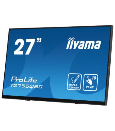 MONITOR IIYAMA 27" IPS BONDED PCAP 10P TOUCH, MPP2.0 (ACTIVE STYLUS) SUPPORTED, 2560X1440, FLAT BEZEL FREE GLASS FRONT, HDMI, DI