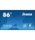 MONITOR IIYAMA 86" , UHD IPS PANEL, HAZE 1%, 800CD/M, HORIZ Y VERT, SIGNAL FAILOVER, MM 2X 10W, HDMI 2X, DP, USB 2.0 X2, WIFI..