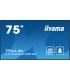 iiyama LH7565UHSB-B1 pantalla de señalización Diseño de quiosco 189,2 cm (74.5") LED Wifi 800 cd / m² 4K Ultra HD Negro Procesad