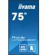 iiyama LH7565UHSB-B1 pantalla de señalización Diseño de quiosco 189,2 cm (74.5") LED Wifi 800 cd / m² 4K Ultra HD Negro Procesad