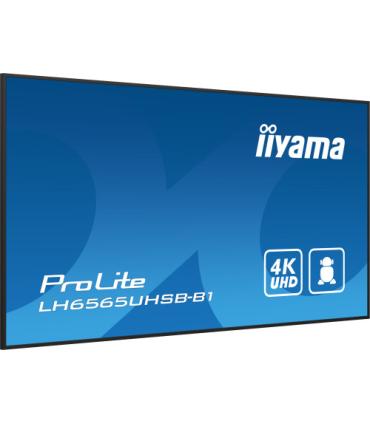 MONITOR IIYAMA 65" , UHD IPS PANEL, HAZE 1%, 800CD/M, HORIZ Y VERT, SIGNAL FAILOVER, MM 2X 10W, HDMI 2X, DP, USB 2.0 X2, WIFI..