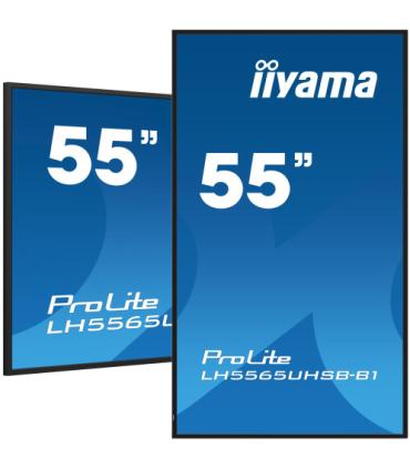 iiyama LH5565UHSB-B1 pantalla de señalización Diseño de quiosco 138,7 cm (54.6") LED Wifi 800 cd / m² 4K Ultra HD Negro Procesad