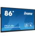 iiyama TE8612MIS-B3AG pantalla de señalización Diseño de quiosco 2,18 m (86") LCD Wifi 400 cd / m² 4K Ultra HD Negro Pantalla tá
