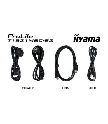 MONITOR IIYAMA 15" PCAP BEZEL FREE FRONT, 10P TOUCH, 1024X768, SPEAKERS, VGA, HDMI, 325CD/M², USB INTERFACE, EXTERNAL POWER ADAP