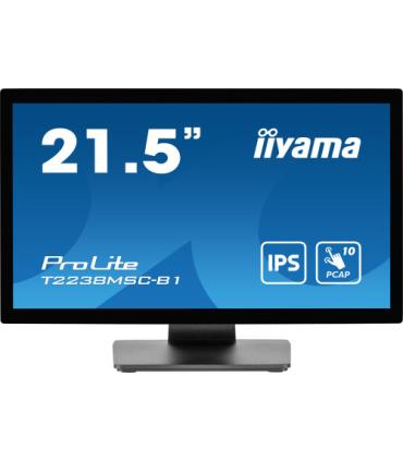 iiyama ProLite T2238MSC-B1 pantalla para PC 54,6 cm (21.5") 1920 x 1080 Pixeles Full HD LED Pantalla táctil Negro
