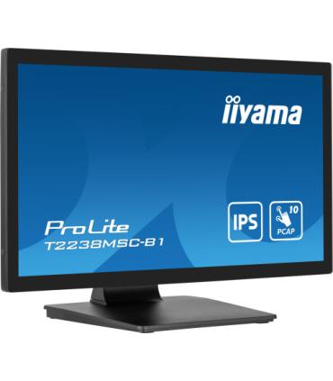 iiyama ProLite T2238MSC-B1 pantalla para PC 54,6 cm (21.5") 1920 x 1080 Pixeles Full HD LED Pantalla táctil Negro