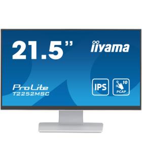 MONITOR IIYAMA 21,5" WHITE BONDED PCAP, 10P TOUCH WITH ANTI-FINGER PRINT COATING, 1920X1080, IPS-SLIM PANEL DESIGN, HDMI, DISPLA