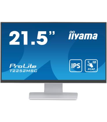 MONITOR IIYAMA 21,5" WHITE BONDED PCAP, 10P TOUCH WITH ANTI-FINGER PRINT COATING, 1920X1080, IPS-SLIM PANEL DESIGN, HDMI, DISPLA