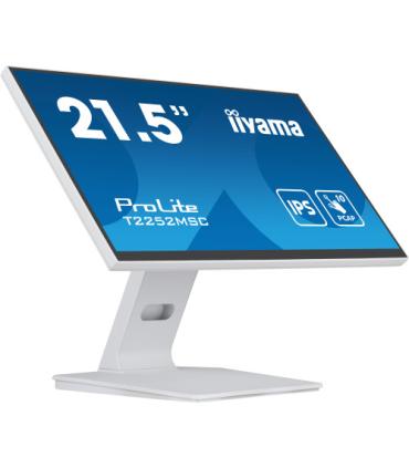 MONITOR IIYAMA 21,5" WHITE BONDED PCAP, 10P TOUCH WITH ANTI-FINGER PRINT COATING, 1920X1080, IPS-SLIM PANEL DESIGN, HDMI, DISPLA