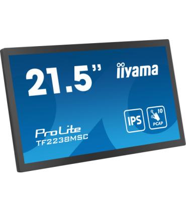 MONITOR IIYAMA 22" TACTIL (TF2238MSC-B1) 1920X1080/ 600CD /1000:1 / HDMI/ DP /2 X USB/ 5MS/ MM / USO HORIZ-VERTI-BOCA ARRIBA ..