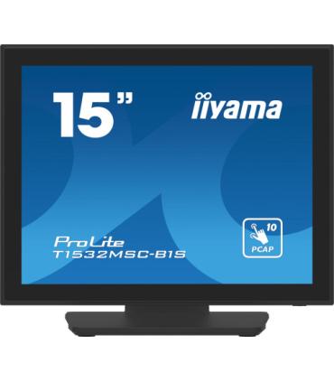 iiyama ProLite T1532MSC-B1S pantalla para PC 38,1 cm (15") 1024 x 768 Pixeles XGA LCD Pantalla táctil Negro