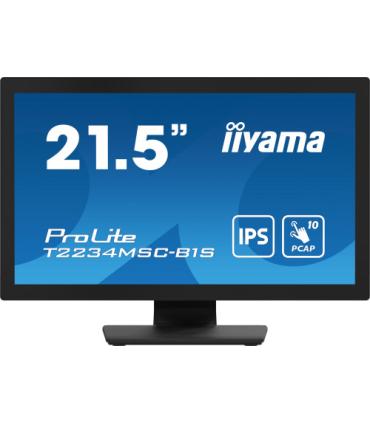 iiyama ProLite T2234MSC-B1S pantalla para PC 54,6 cm (21.5") 1920 x 1080 Pixeles Full HD Pantalla táctil Negro