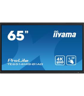 iiyama TE6514MIS-B1AG pantalla de señalización Panel plano interactivo 165,1 cm (65") LCD Wifi 435 cd / m² 4K Ultra HD Negro Pan