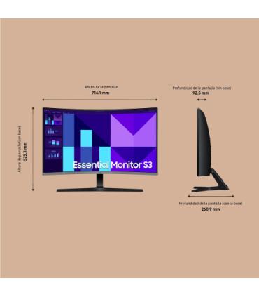 Samsung Monitor Essential 32" S3(S39GD) IPS vision 178º 100Hz