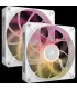 Corsair iCUE LINK RX140 MAX RGB Carcasa del ordenador Ventilador 14 cm Blanco 2 pieza(s