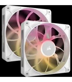 Corsair iCUE LINK RX140 MAX RGB Carcasa del ordenador Ventilador 14 cm Blanco 2 pieza(s